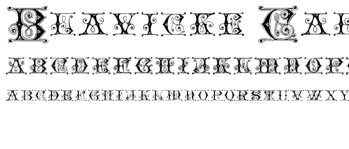 Blavicke Capitals Semi-expanded Regular font